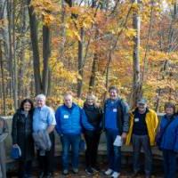 a campus tour group.